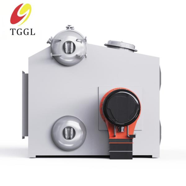 La chaudière industrielle à vapeur saturée à double cylindre pétrolier-gaz présente un rendement élevé, des économies d'énergie et une protection de l'environnement