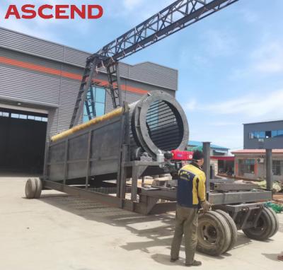 10 20 30 areia da pedreira da máquina da seleção de vibração de 50 T/H cobrir a tela giratória do Trommel