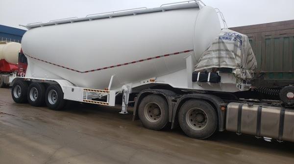 CCC Bulk Cement Trailer , 3 Axle Fly Ash Tanker Trailer