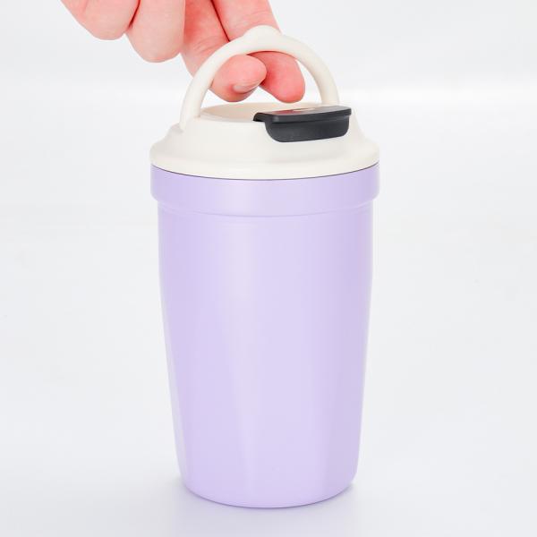 Contemporary Style Stainless Steel 420ml Vacuum Double-drinking Tumbler Insulated Cup