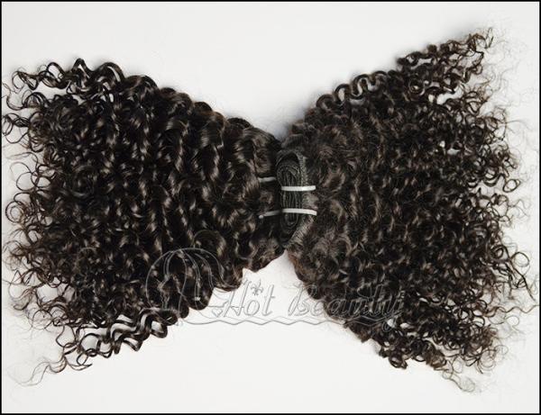 100g 5A Virgin Brazilian Hair Kinky Curly, No Shedding For Girl