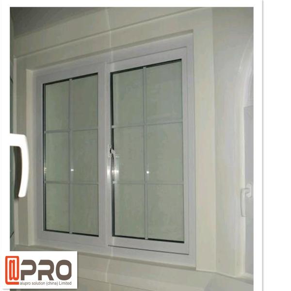 Segurança moderada de alumínio do vidro Windows e da porta do estilo de América abridor antienvelhecimento da janela de deslizamento da janela de deslizamento da única