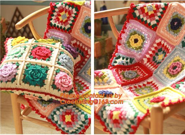new cotton crochet pillow cover cotton knitted pillow cover cushion towel for home decor