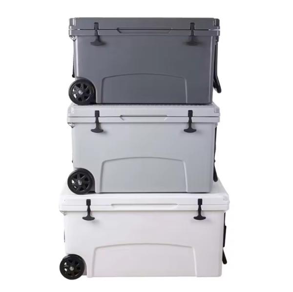 Cajas de refrigeradores de plástico moldeado rotativo de grado alimenticio Caja de refrigeradores para automóviles