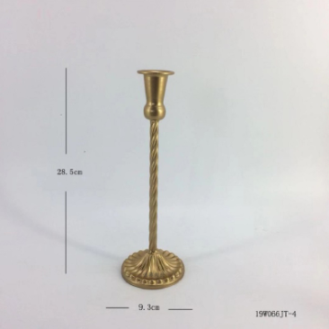 Golden Wear Resistant 0.5KG Nordic Style Candle Holder