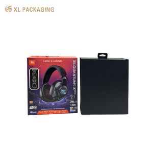 Custom Earphone Headphone Packaging Box With Shockproof Inner Tray and Full