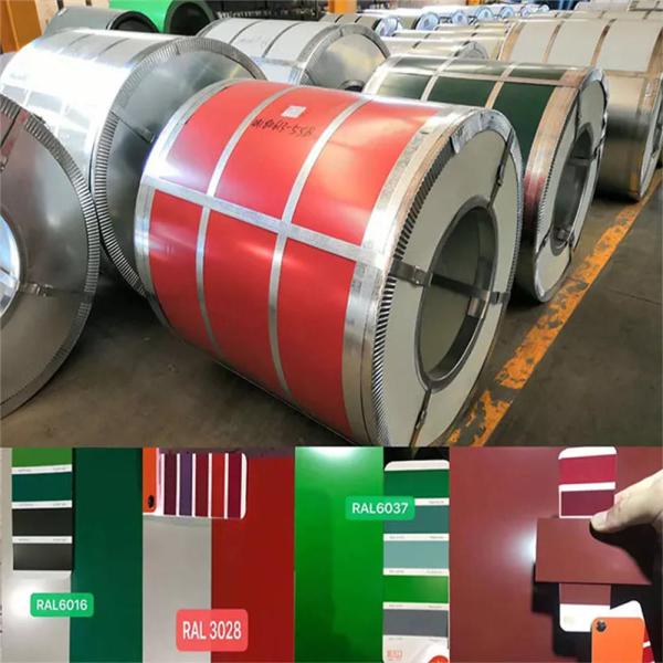 Bobina de aço pré-pintada Ral 9003 Ppgl Estrutura Gi revestida com cor Zinco 100 g Galvanizado