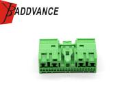 Color verde automotriz PBT GF15 24 Pin Connector For Cars femenino abierto