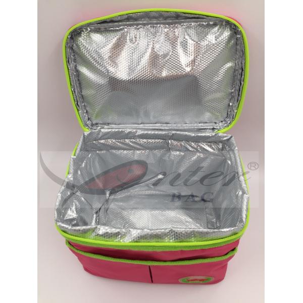 Portable Food Cooler Bag , Travel Insulated Freezer Bags 25X20.5X16.5 Cm Size