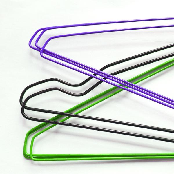 Blue Galvanized Steel Wire Hangers 15 Pieces for Strong Hanging Solutions