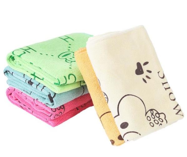 Children Custom Kitchen Tea Towels / Microfiber Face Towel With Cartoon Design