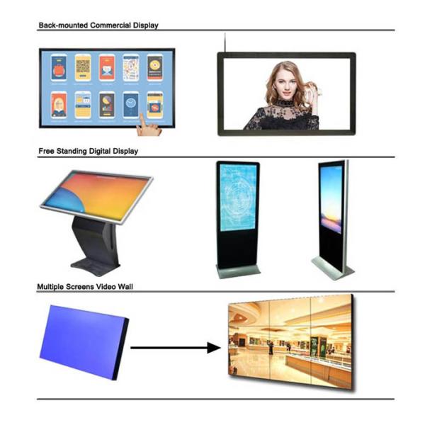 Stand Alone 43 Inch HD LCD Digital Menu Boards Online Control Prices Content