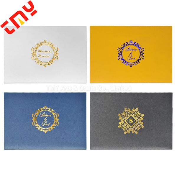 Hot Sell Modern Luxury Latest Etching Stainless Steel Chinese Invitation Wedding Card