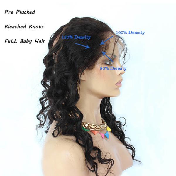 Передняя часть человеческих волос кружевная парик прямая 100% девственная перуанская