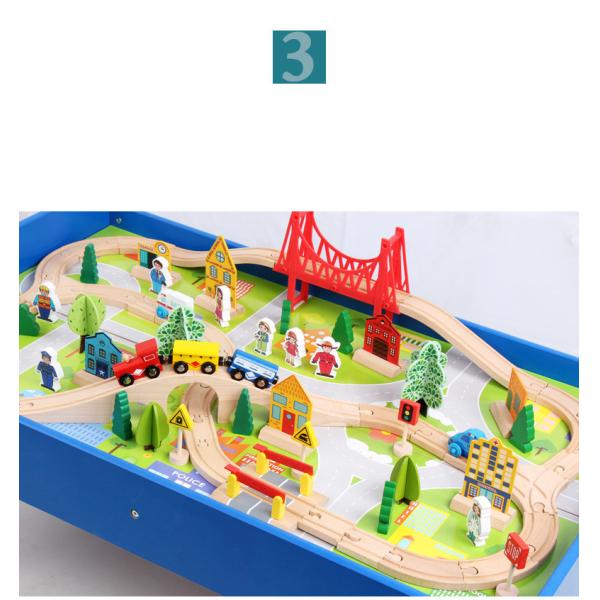 Mini Wooden 88pcs City Road Builder Wooden Board Game