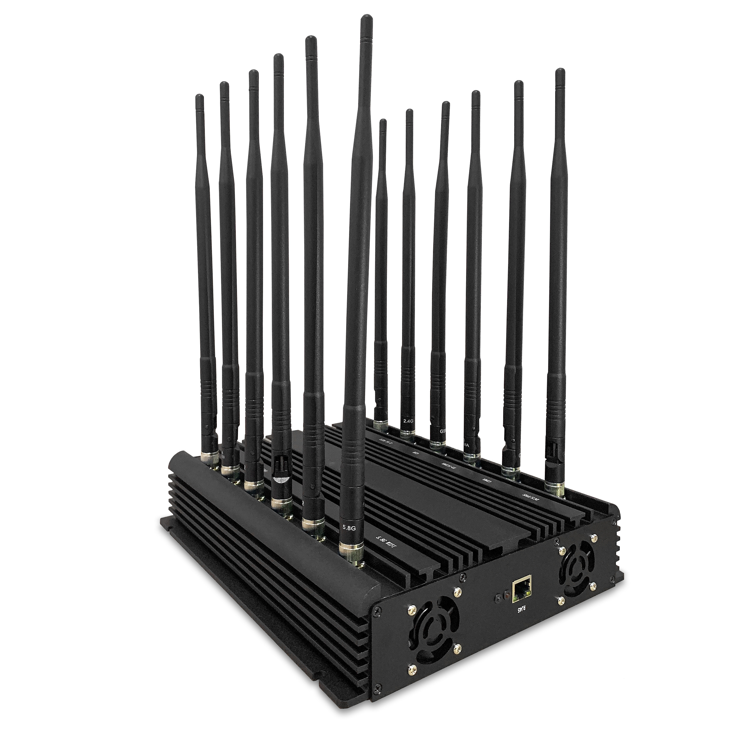 диапазоны 380* 220* Jammer 12 сигнала мобильного телефона увеличения неподвижные 4G WIFI 150W 3dBi 85 mm