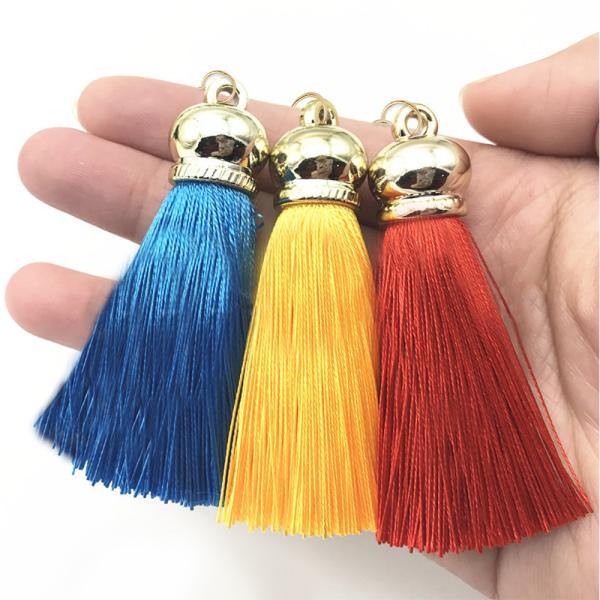 Zinc Alloy Lobster Clasp Metal Accessories Tassel Pendants For Keychain Dangle