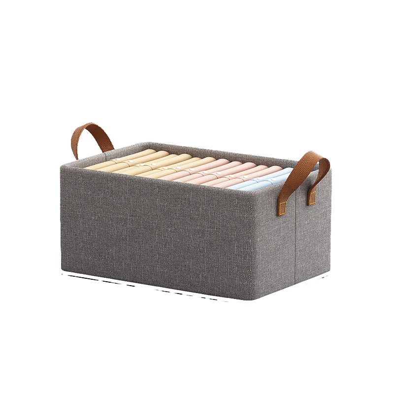 Foldable Cloth Storage Box Detachable Clothing Organizer for Living Room
