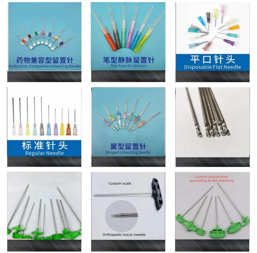 Adult Medical Puncture Needles with 304 Stainless Steel Construction