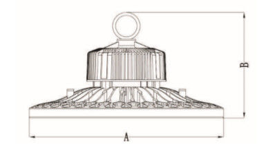 Склад Европы запасая промышленные высокие приспособления освещения СИД залива ИП65 5 лет гарантии