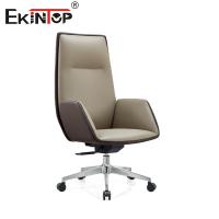 Chaise de bureau en cuir exécutif pivotant pour salon