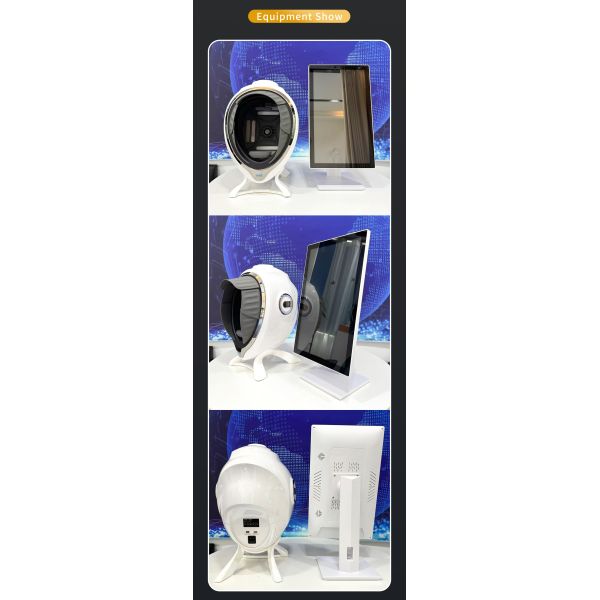 AI Face Skin Analyzer Multi-spectrum LED Light 3D Topography Tech EU 21.5