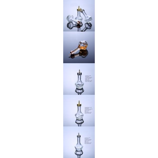 Japanese-style Design Luxury Non-Lead Crystal Amber Shot Glasses for Wine 30ml Capacity