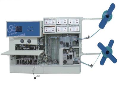20 pcs/min Double Lines Sealing Machine For Soft Handle Bag / D Cut bag