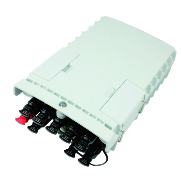 Caixa de distribuição de fibra óptica ABS PC para FTTH 8 núcleos de fibra óptica