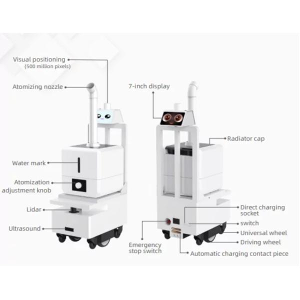 Remote Navigation Hospital Disinfection Robot Hyper Light 16L SLAM