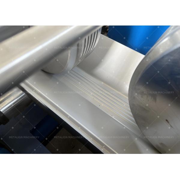 Automated Square Downspout Roll Forming Machine With 18 Stations 5.5Kw Motor And 0.3-0.8mm Material Thickness