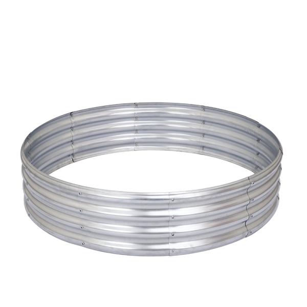 4*4*1ft  Round Raised Galvanized Garden Beds Metal Round Garden Bed Easy Assembly