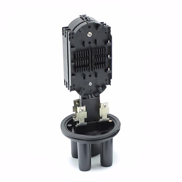 Fiber Optic Box 2 Input 2 Output 12 Core 24 Core 36 Core Black Fiber Splice Closure