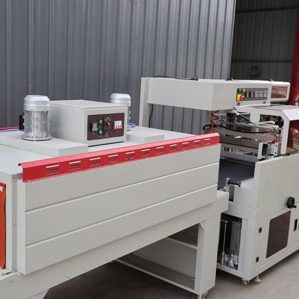 Heat Shrink Industrial Plastic Wrap Packaging Machine Fully Automatic PLC Controlled