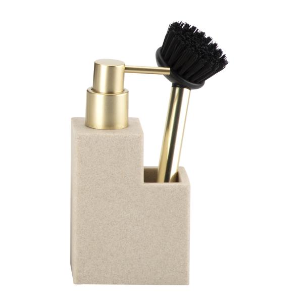 2N1 Mini Kitchen Soap Dispenser ABS Pump Household Sink Caddy Kitchen Utensil Caddy Polyresin Soap Dispenser