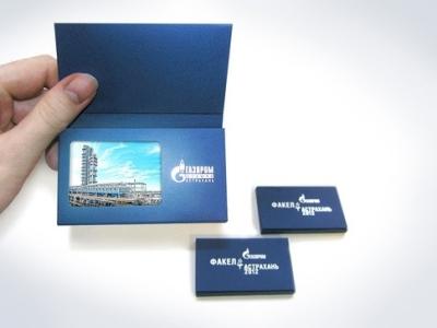 High Resolution 5 Inch Video Postcard With 2G Memory , LCD Greeting Card