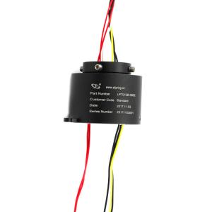 12.7mm Hole Dimeter Electrical Slip Ring with 2A in 6 Circuits 380VAC Voltage