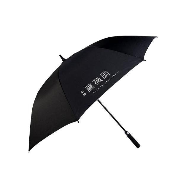 Custom Gift Straight Silver Glue Umbrella with Semi-automatic Open and Open Diameter 90cm