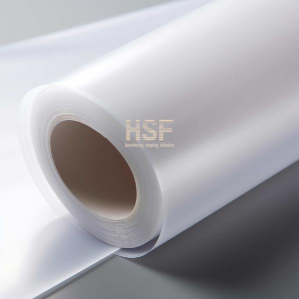 50 μm Opaque white cast polypropylene silicone coated release film for label, tape, screen printing, electronics