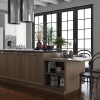 Kitchen Cabinets With Built-In Appliances 304 Stainless Steel Cabinetry