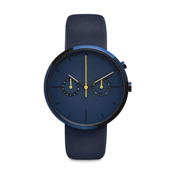IP Blue Coating Stainless Steel Chronograph Watch Scratch Resistant  Eco - Friendly