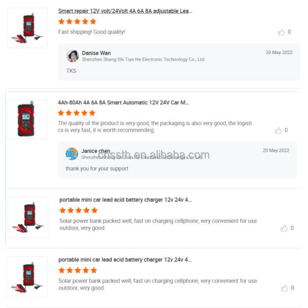 12V 24V Automatic Universal Lead Acid Car Battery Charger ABS Material