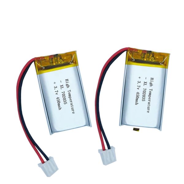 XL 702035 450mAh High Temperature Solid State Lithium Polymer Rechargeable Batteries 3.7v 500 Cycles