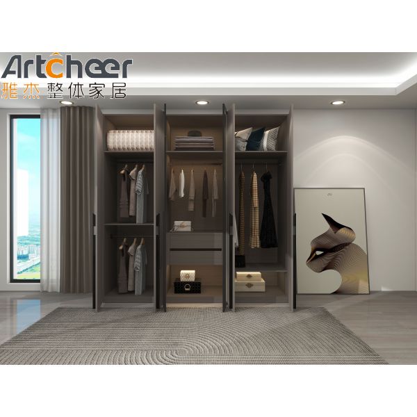 Modern Design Customizable Color Wardrobe with Eco-Friendly Material for Bedroom and Apartment