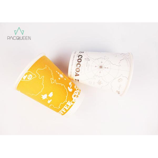 8oz / 12 Oz Paper Coffee Cups , 16 Oz Coffee Cups With Lids / Sleeves