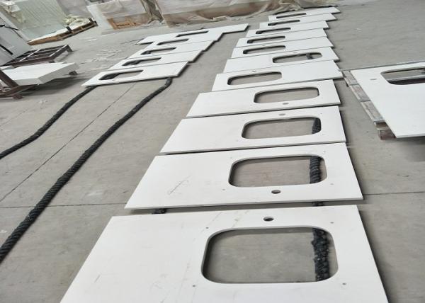Pre cut quartz stone vanity top Eased Edge Water Absorption < 1.0%