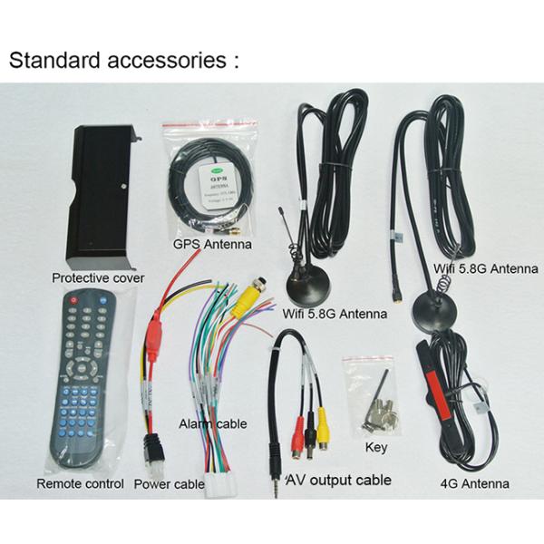 128GB Black Mobile Cctv Dvr For Vehicles / Van / Cab / Truck 4G Function Optional