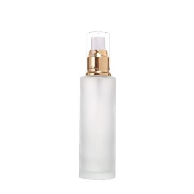 Bouteille en verre à pulvérisation transparente de 120 ml Emballage cosmétique étanche aux fuites