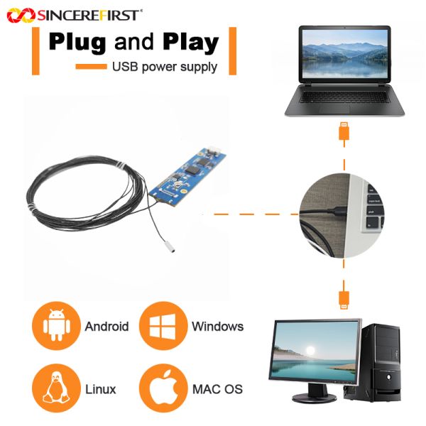 Module de caméra endoscopique de vision industrielle CMOS USB 2.0 OCHFA10