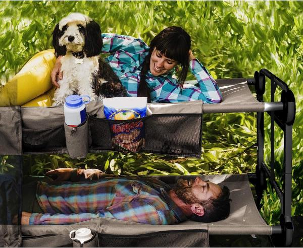 Folding Camping Cot, Portable Foldable Military Cot, Canvas Sleeping Bed, Outdoor Comfortable Lightweight Camp Bed